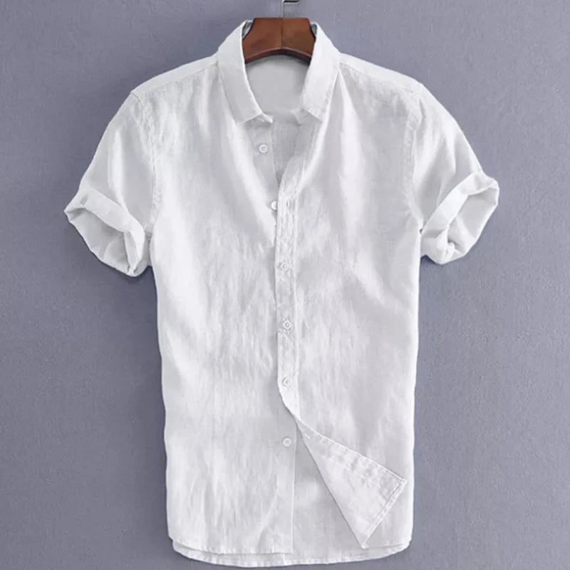 Casual Short Sleeve Lapel Vacation Shirt