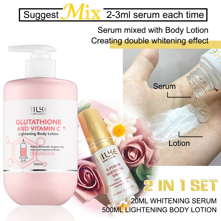 Glutathione & Vitamin C Skin Care Set, Moisturizing Tone