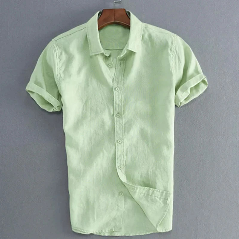 Casual Short Sleeve Lapel Vacation Shirt