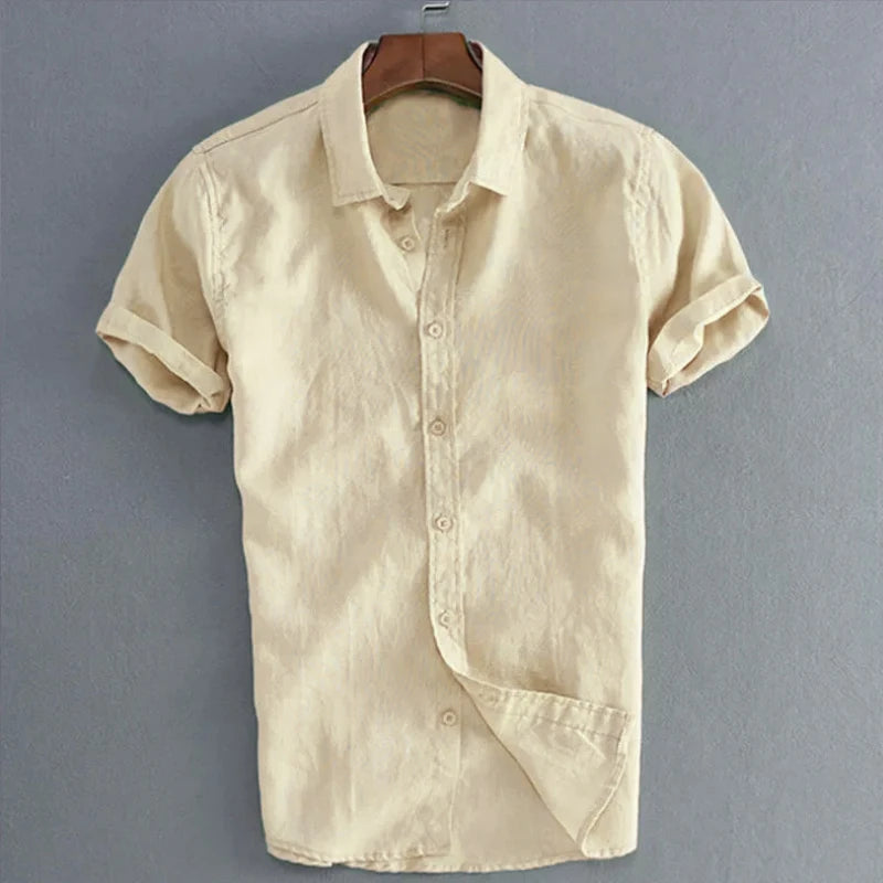 Casual Short Sleeve Lapel Vacation Shirt