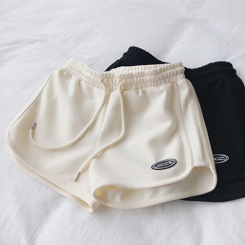Casual Drawstring High Waist Sports Shorts