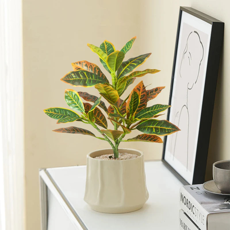 24-41cm Artificial Tree Tropical Banyan Tree Small Plants