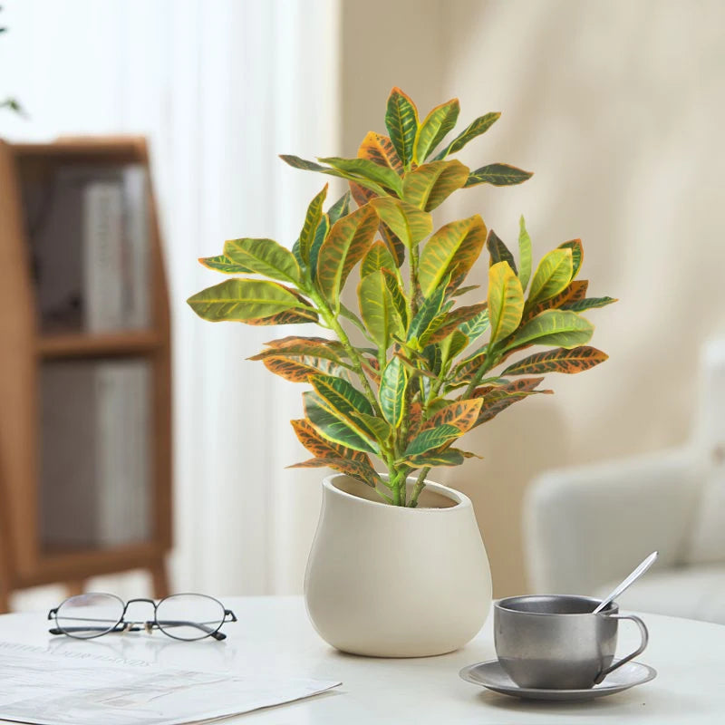 24-41cm Artificial Tree Tropical Banyan Tree Small Plants