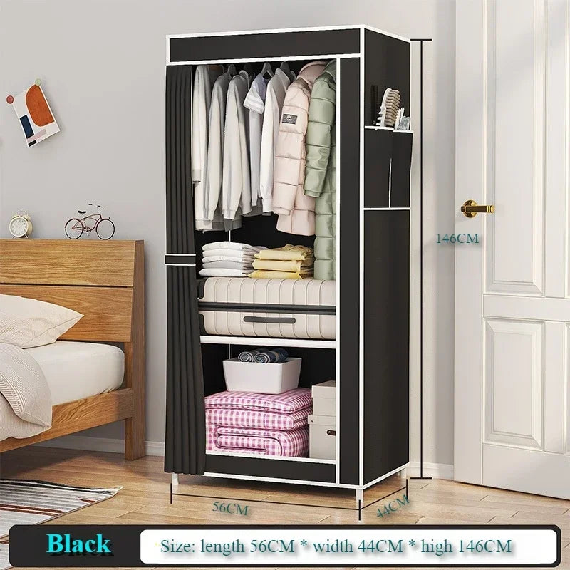 Foldable Clothing Hanger Large Capacity Dustproof Furniture