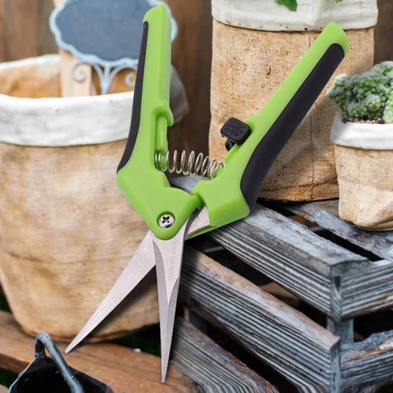 Garden Pruning Shears Stainless Steel Plants Fruit Grape Picking Scissors