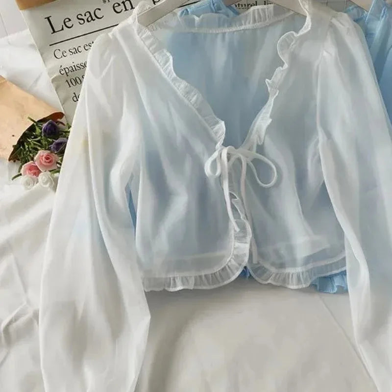 Lace Bow Summer Sun Protection Cardigan