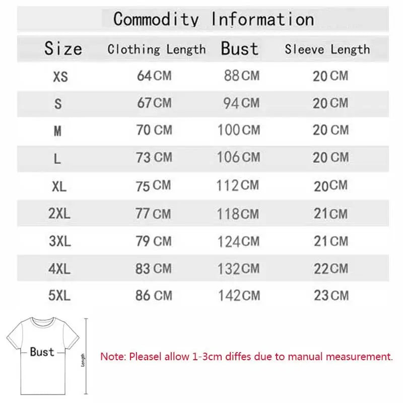 Summer Cotton Funny Casual T-shirt