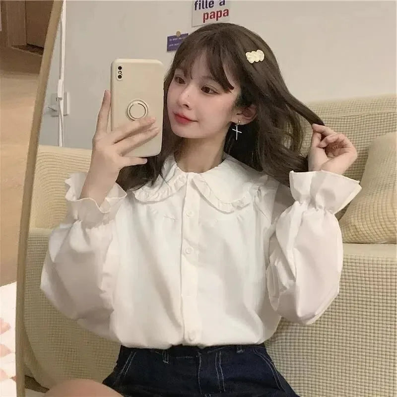Fashion Elegant Female Long Sleeve Blouse