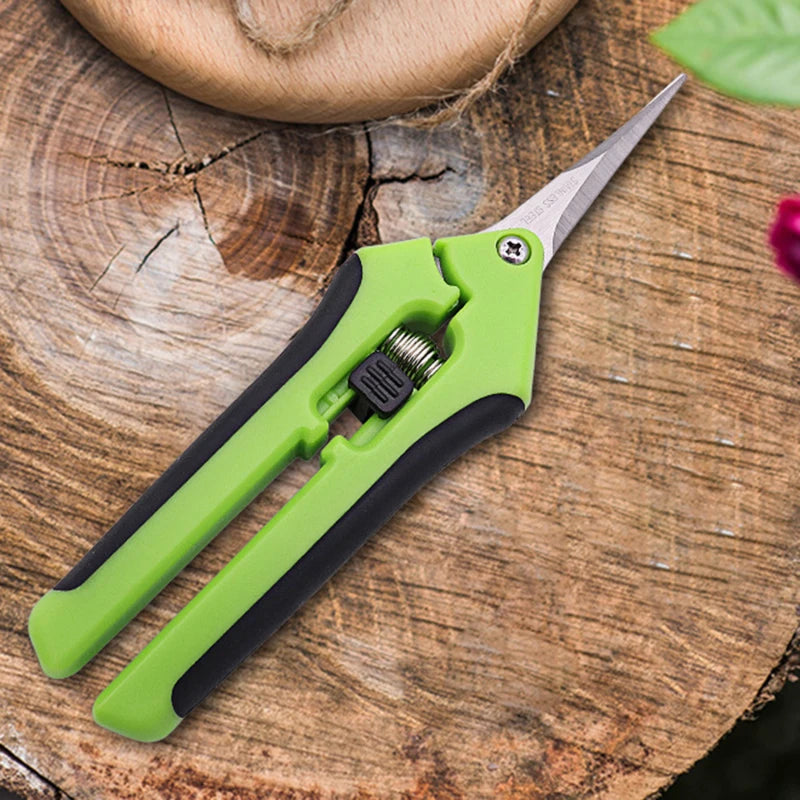 Garden Pruning Shears Stainless Steel Plants Fruit Grape Picking Scissors