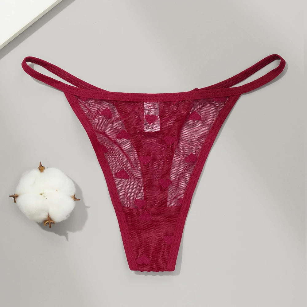 Lace Sheer G-String Thong Panties for Women