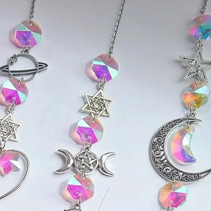 Crystal Wind Chime Rainbow Maker Sun Catcher Dream Catcher Pendant