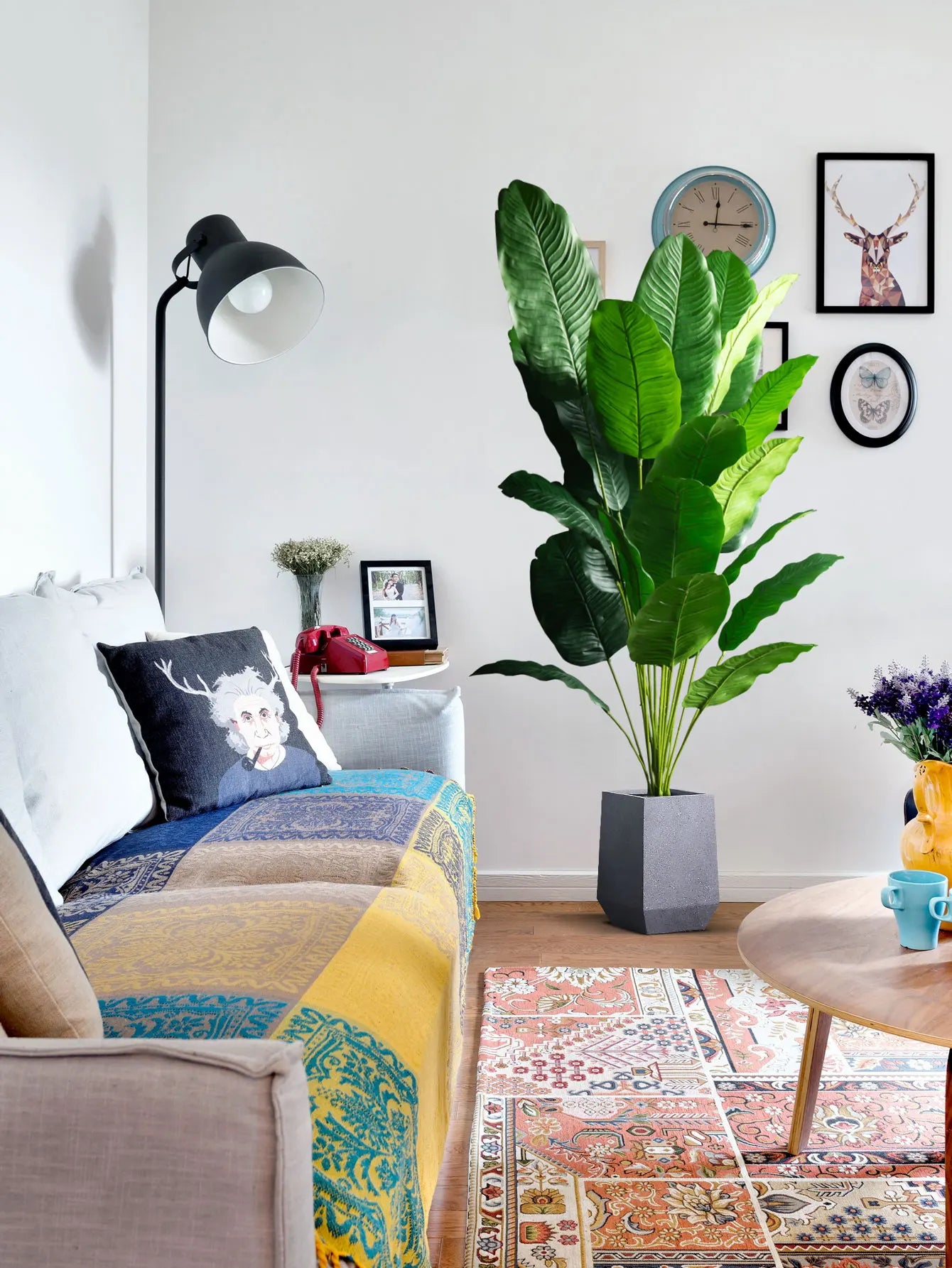 85-115cm Large Artificial Plants Bird of Paradise Tree Plant