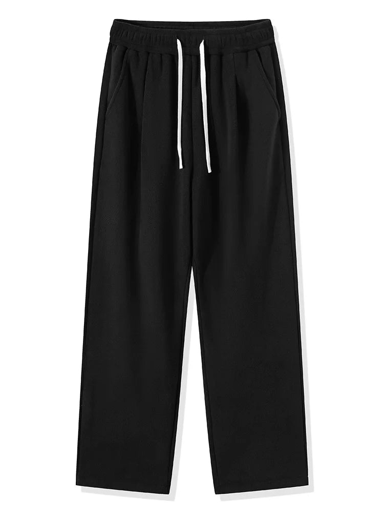 Winter Fleece Wide Leg Sweatpants