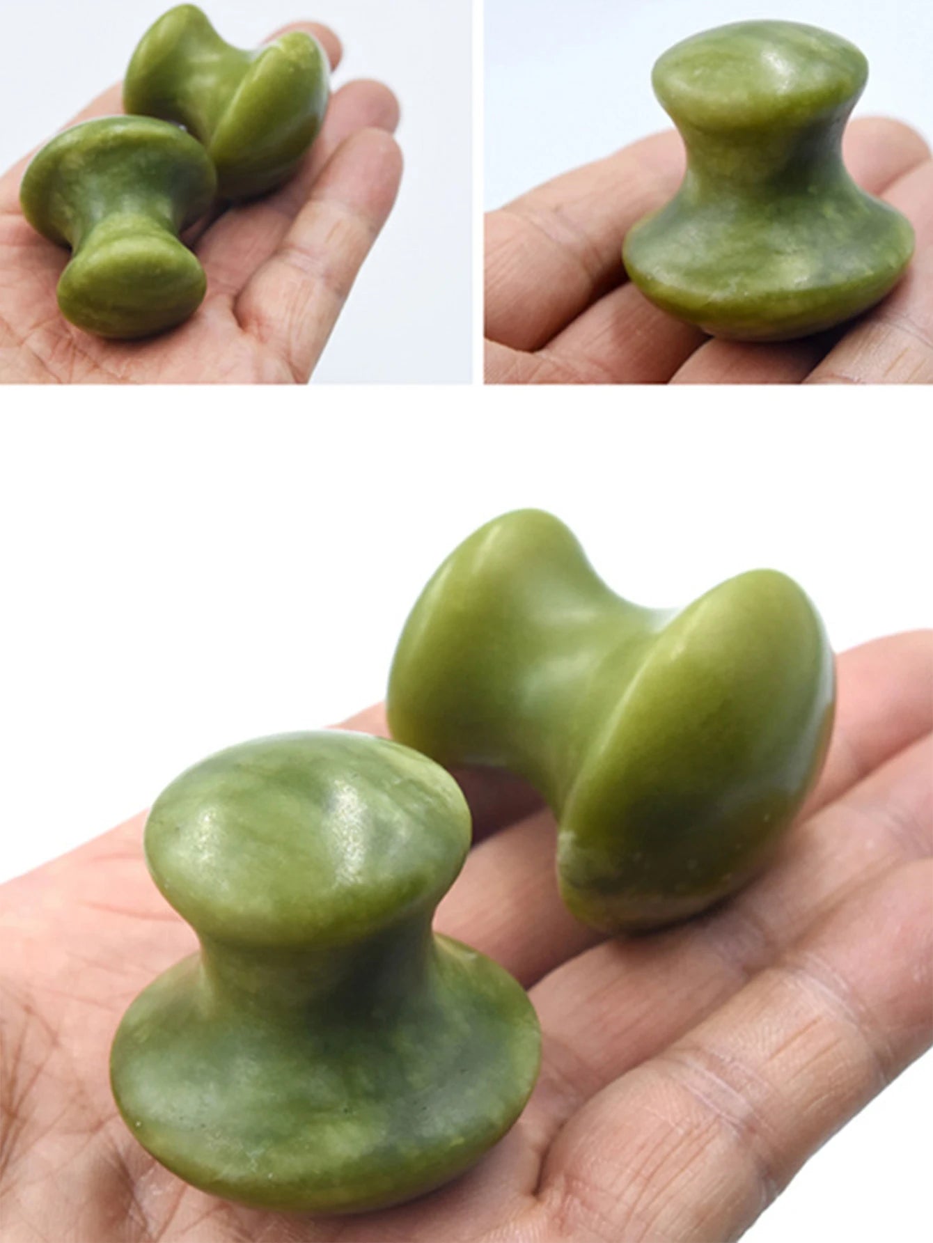 1 Pcs Natural Green Quartz Stone Massager