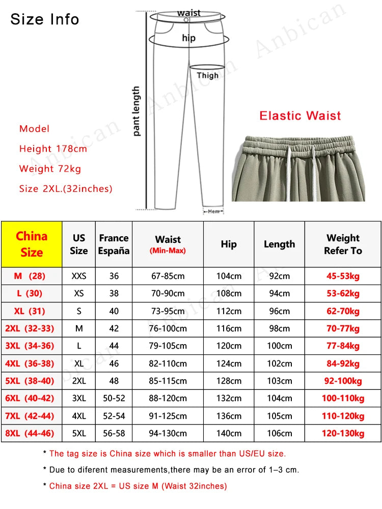 Big Size Casual Baggy Cotton Joggers
