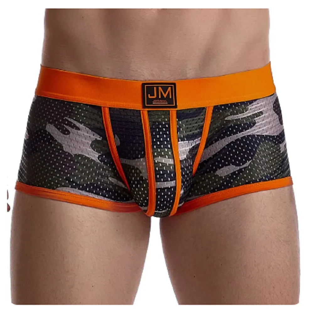 Mesh Camouflage Boxer Briefs for Men