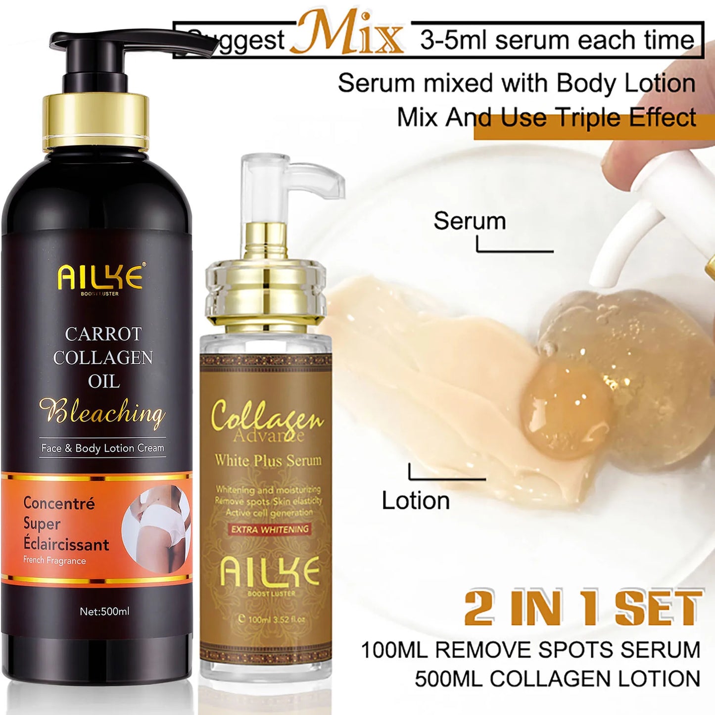 Collagen Skin Care Range, Clean Stains, Moisturizing, Whitening Skin Tone