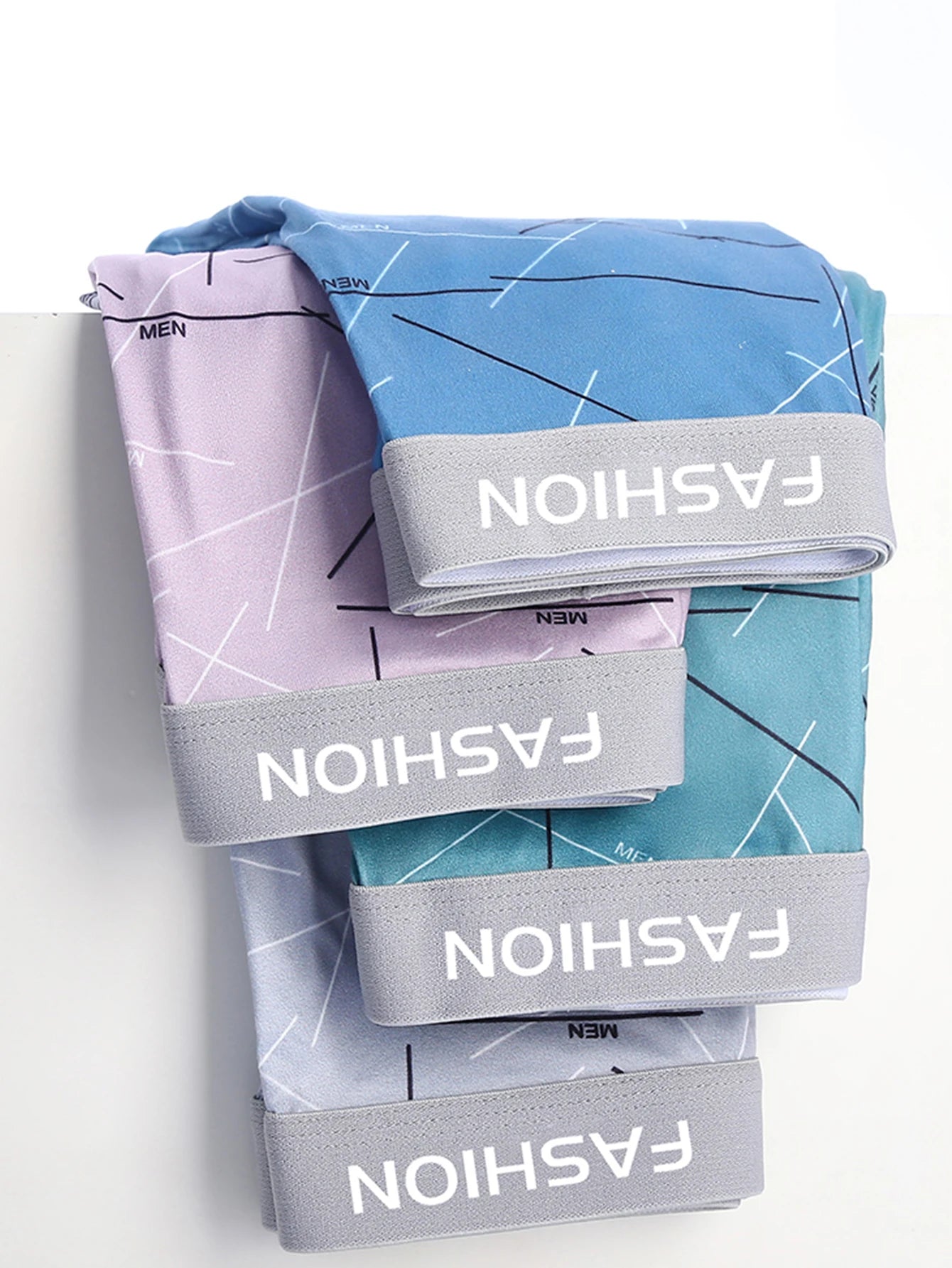 4Pcs Soft Fashionable Boxer Briefs for Men