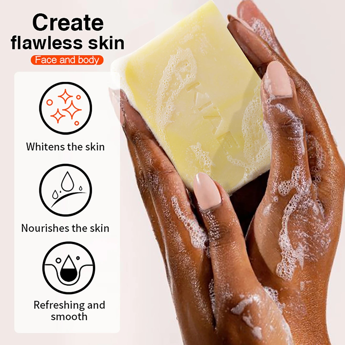 Vitamin C Prevents Dullness Face Organic Whitening Bar