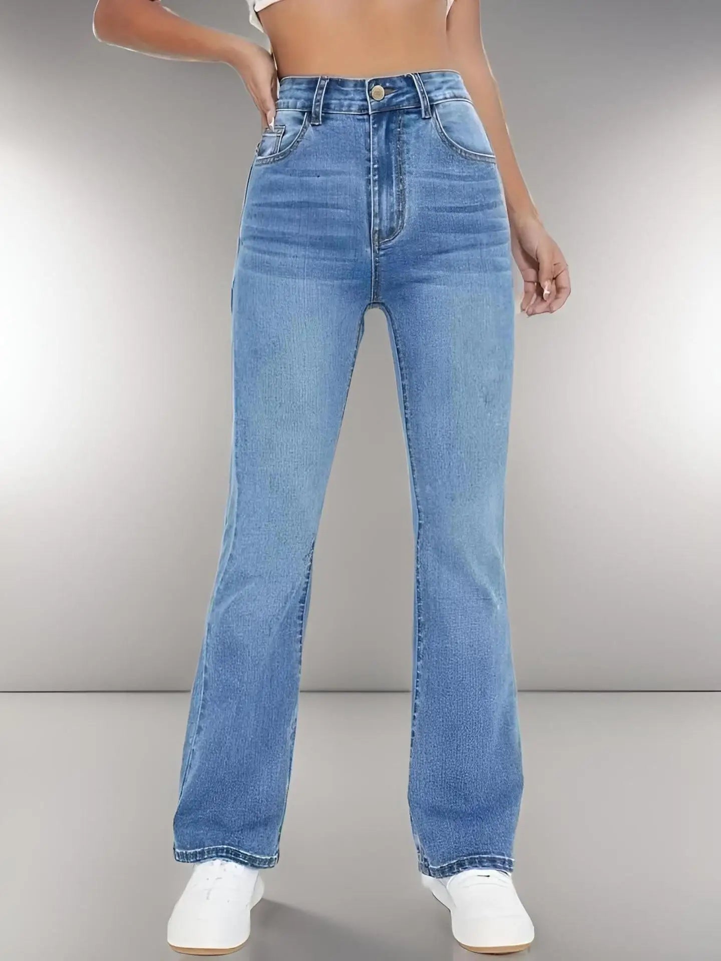 New Women's High Waist Slimming Bootcut Jeans