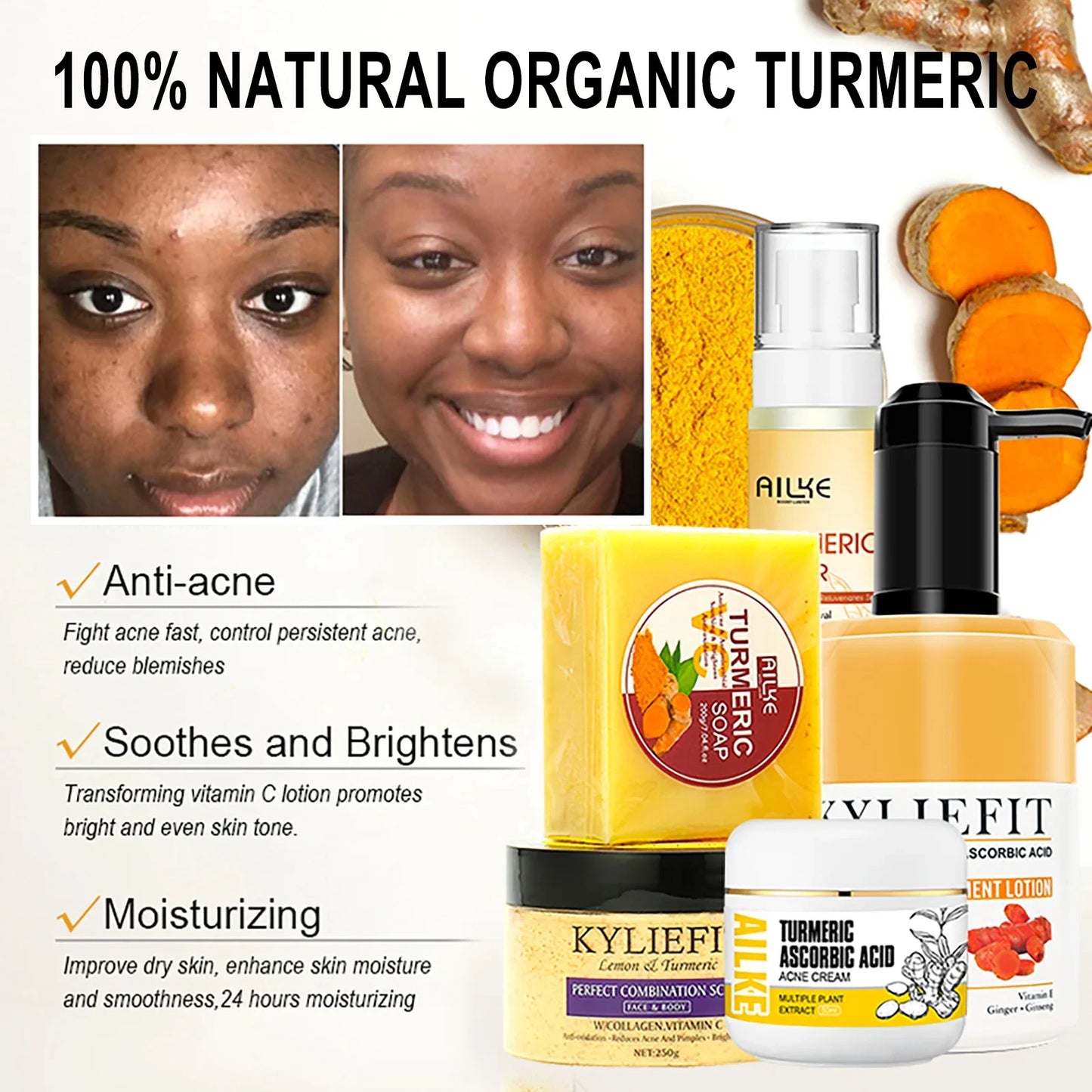 Organic Turmeric Skin Care Set