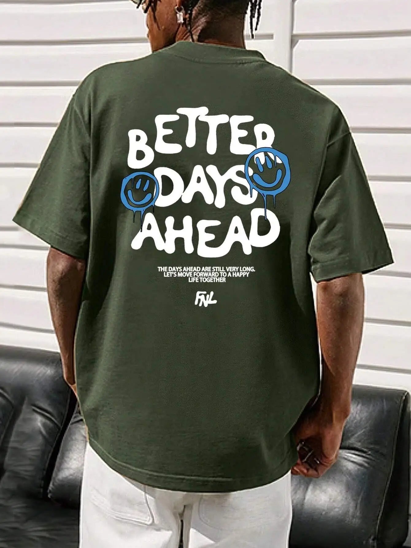 Better Days Ahead Graphic Oversized T-shirt