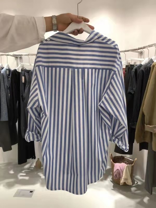 South Korea Dongdaemun Striped Shirt