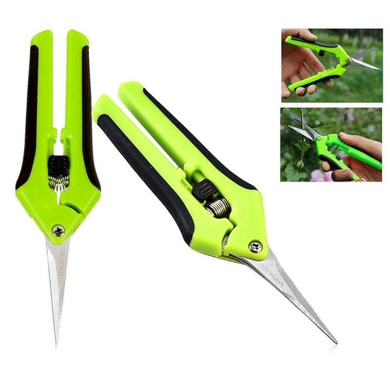 Garden Pruning Shears Stainless Steel Plants Fruit Grape Picking Scissors