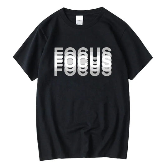 Cotton Oversized Focus Print T-shirt