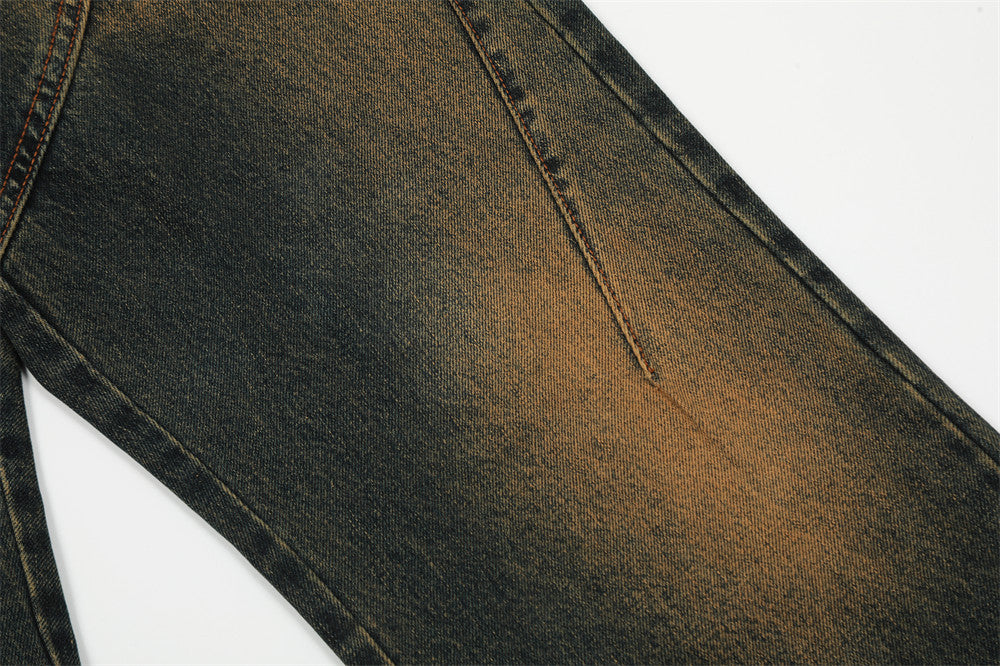 Fashion Horn Denim Trousers Men