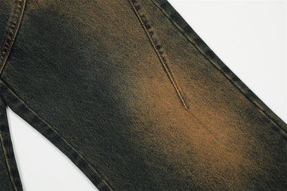 Fashion Horn Denim Trousers Men