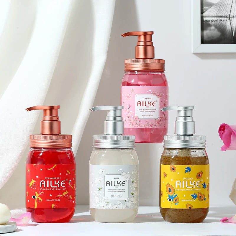 Whitening Brightening Exfoliating Shower Gel