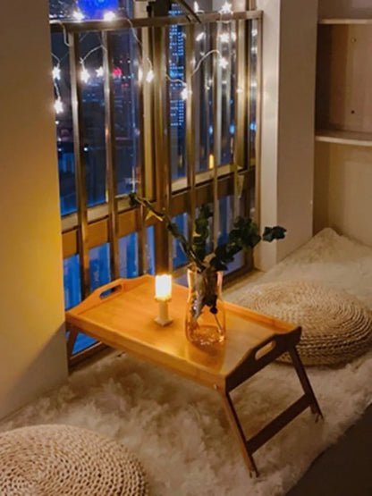 Computer Desk Window Tatami Table Foldable Laptop Stand