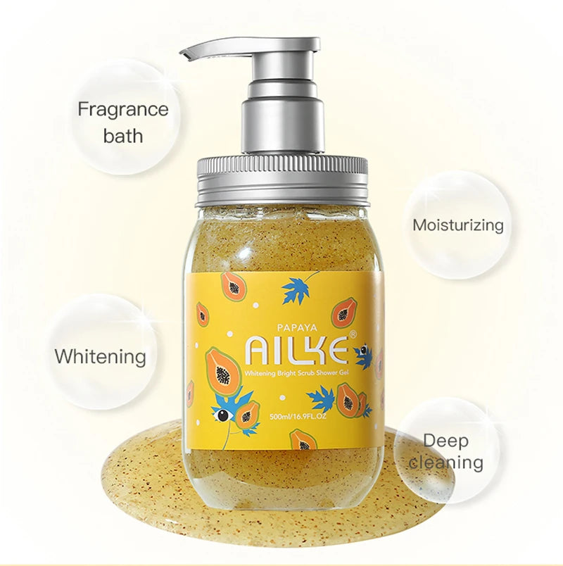 Whitening Brightening Exfoliating Shower Gel