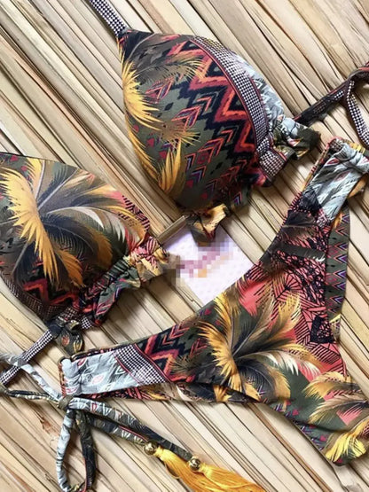 Popular Women's Beachwear Sexy Bikinis Set – Push-Up Padded Swimsuit