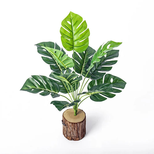 43cm 12 Forks Artificial Munster Tree Green Fake Plants