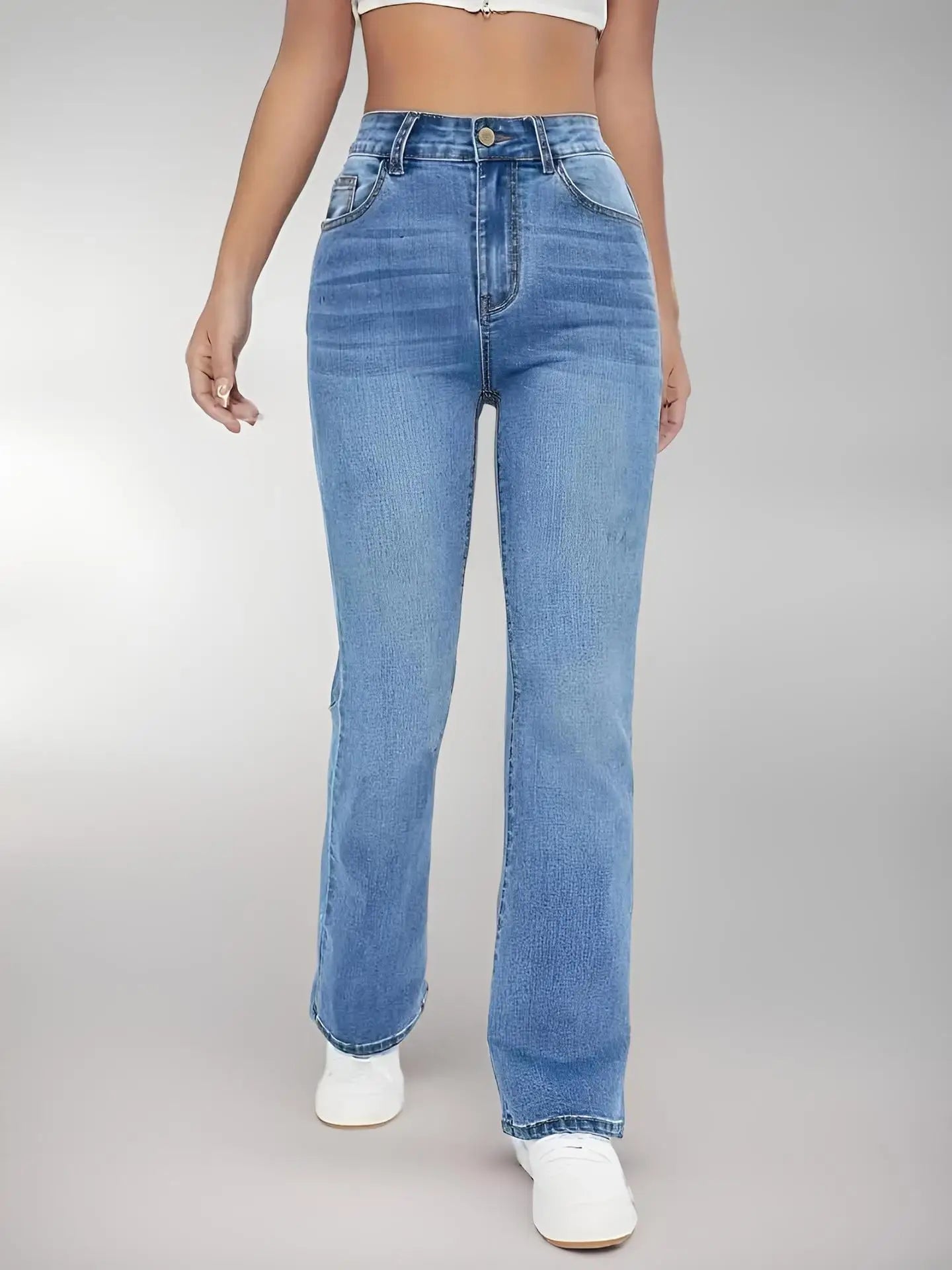 New Women's High Waist Slimming Bootcut Jeans