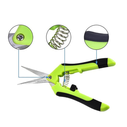 Garden Pruning Shears Stainless Steel Plants Fruit Grape Picking Scissors