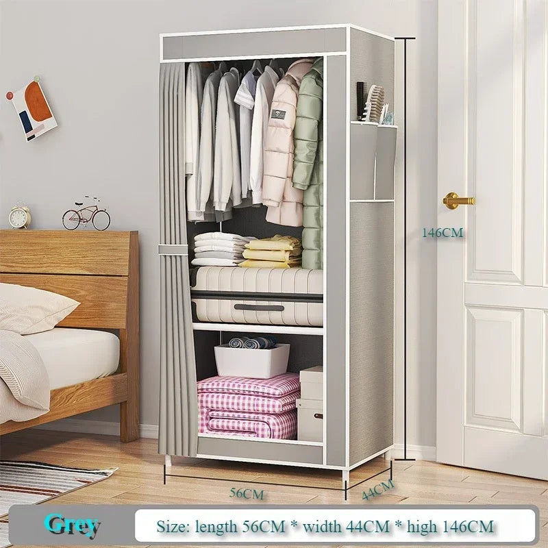 Foldable Clothing Hanger Large Capacity Dustproof Furniture