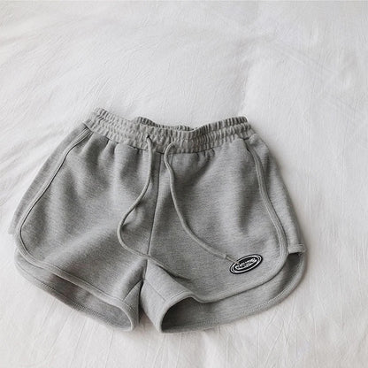 Casual Drawstring High Waist Sports Shorts