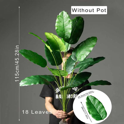 85-115cm Large Artificial Plants Bird of Paradise Tree Plant