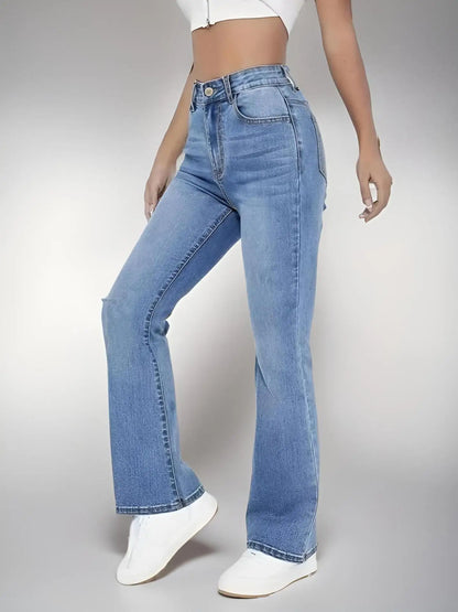 New Women's High Waist Slimming Bootcut Jeans