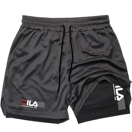 Men's Two-in-One Quick Dry Sports Shorts