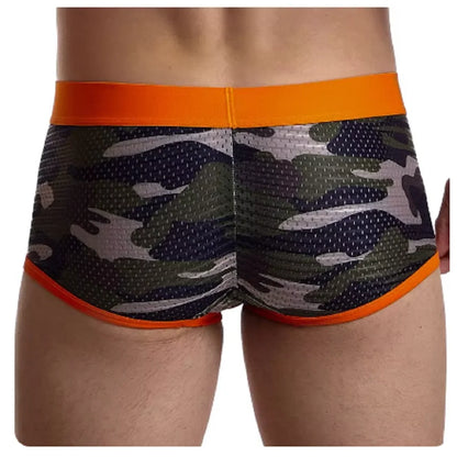 Mesh Camouflage Boxer Briefs for Men