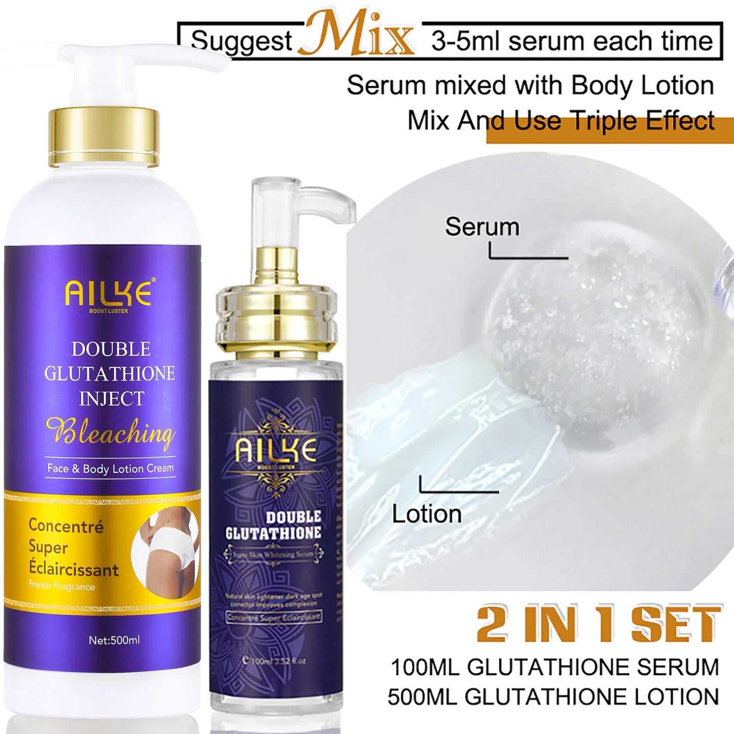 Double Glutathione Whitening Range, Gentle Bleaching, Uneven Skin Tone