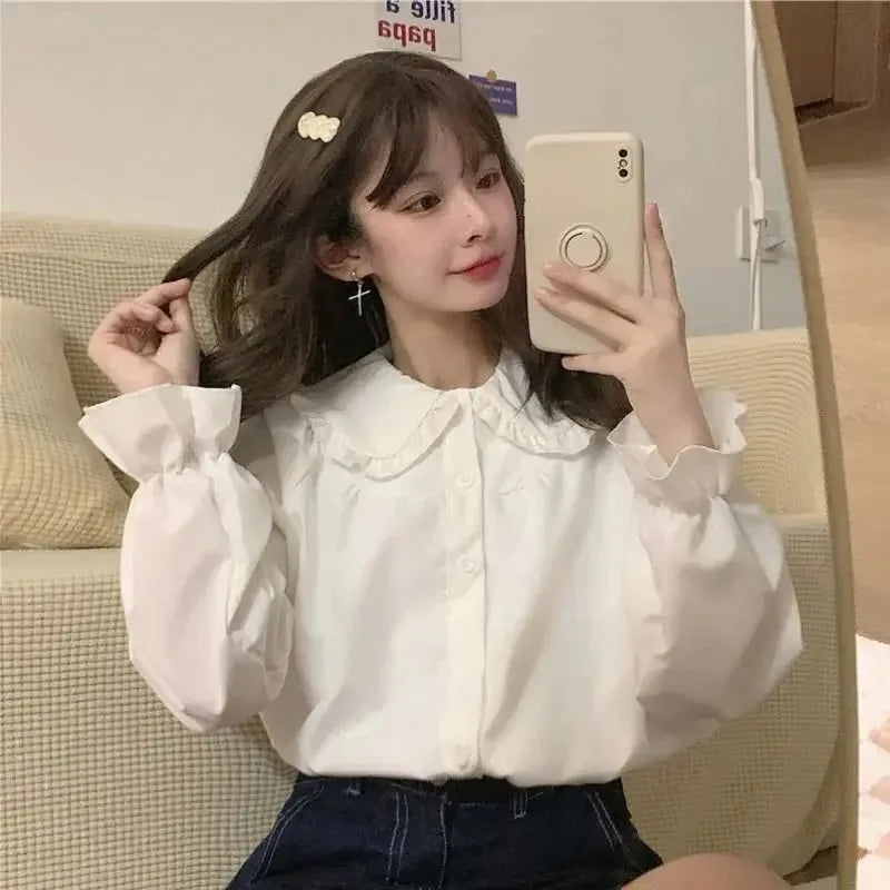 Fashion Elegant Female Long Sleeve Blouse