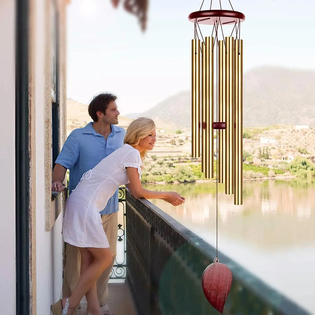 Good Luck Wind Chimes, 6 Tubes Bell Pendant