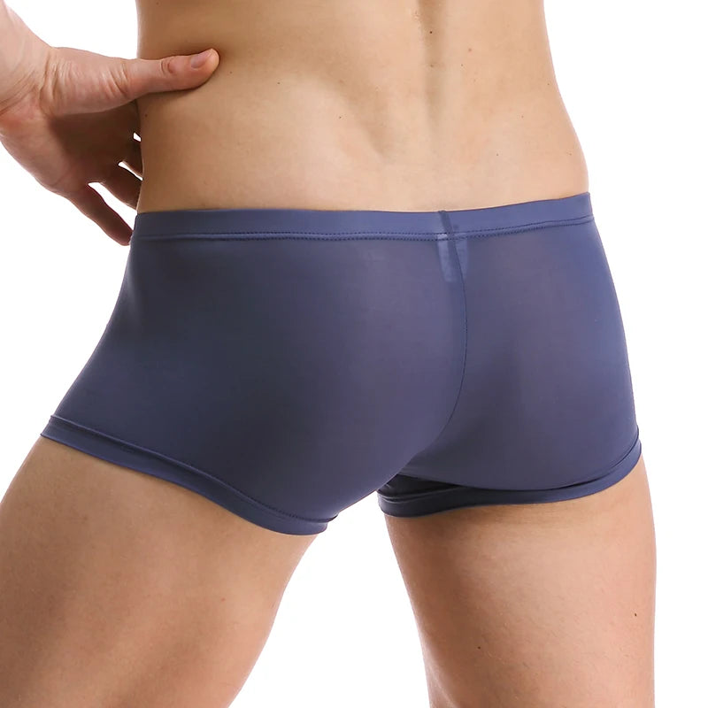 Ice Silk Ultra-Thin Boxer Shorts for Men