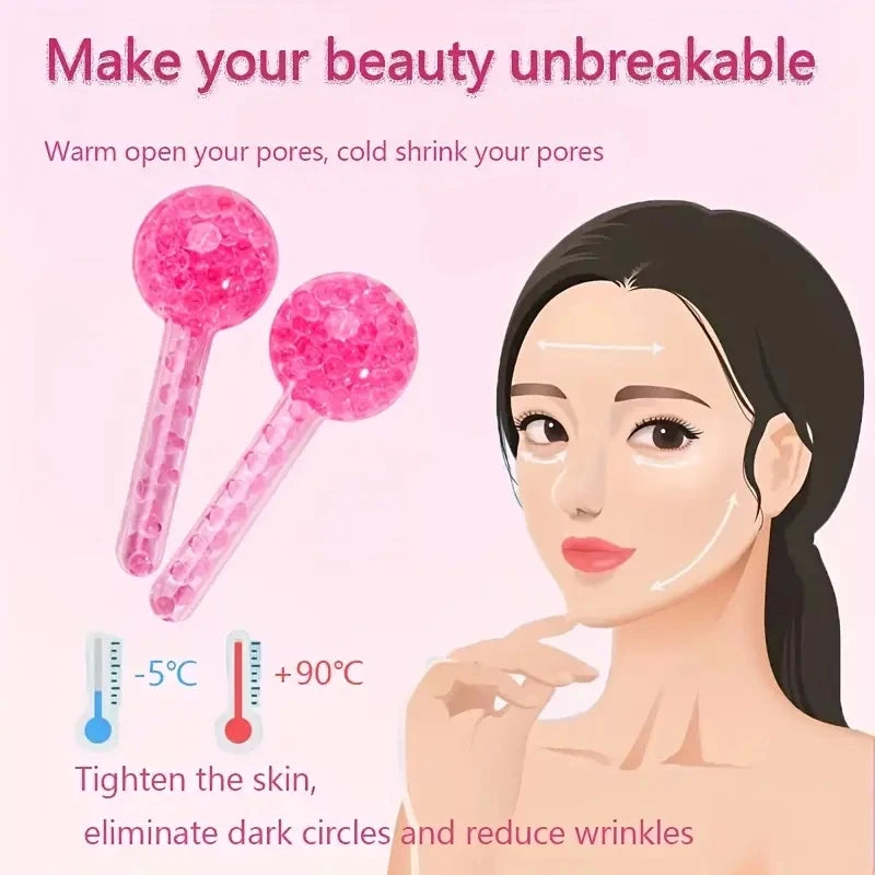 2Pcs Box LCE Globes For Facials Cooling LCE Balls