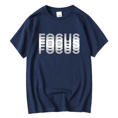 Cotton Oversized Focus Print T-shirt